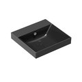 Керамическая раковина 50 см Catalano NEW ZERO, nero satinato (150ZPNS) На столешницу, На тумбу, Подвесные, Полувстраиваемые Квадратные