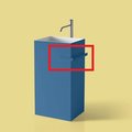 Полотенцедержатель для раковини Antonio Lupi Fold, синій (FOLDVE Mirtillo) Полотенцедержателі Antonio Lupi