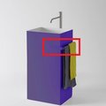 Полотенцедержатель для раковины Antonio Lupi Fold, синий (FOLDVE Rana Blu) Полотенцедержатели Antonio Lupi