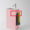 Полотенцедержатель для раковини Antonio Lupi Fold, рожевий (FOLDVE Cipria) Полотенцедержателі Antonio Lupi