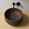 Раковина накладная 40 см Cielo Le Bacinelle Era Small, коричневый (BAERA40-AN) На столешницу, На тумбу Круглые