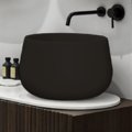 Раковина накладная 45 см Cielo Le Bacinelle Tina, черный (BATA-LV) На столешницу, На тумбу Круглые