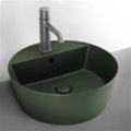 Раковина накладная 45 см Cielo Le Bacinelle Handy, зеленый (HALAT45-AG) На столешницу, На тумбу Круглые