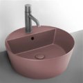 Раковина накладная 45 см Cielo Le Bacinelle Handy, розовый (HALAT45-CP) На столешницу, На тумбу Круглые