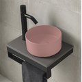 Раковина накладна 25 см Cielo Shui Comfort Minimo, рожевий (MILAT-CP) На стільницю, На тумбу 