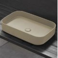 Раковина накладная 60 см Cielo Shui Comfort, бежевый (SHCOLAR60-LN) На столешницу, На тумбу Прямоугольные