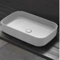 Раковина накладная 60 см Cielo Shui Comfort, молочный (SHCOLAR60-TL) На столешницу, На тумбу Прямоугольные