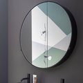 Зеркальный шкафчик 90 см Cielo I Catini Round Box, Matt Black (CASPCT-NM) Cielo Зеркальные шкафы