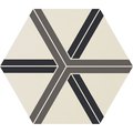 Плитка Ornamenta Corebasics Plot White Hexagon D60 (CB60PLW) Ornamenta Для кухни, Для общественных помещений, Для жилых помещений, Для ванной