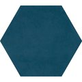 Плитка Ornamenta Medley Solid Blue Hexagon D25 (ME25BL) Ornamenta Для кухні, Для громадських приміщень, Для житлових приміщень, Для ванної