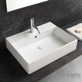 Керамическая раковина 50 см Cielo Smile, белый (SMLAA50-Bianco) На столешницу, На тумбу, Подвесные Прямоугольные