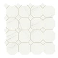 Плитка Piemme Valentino Marmi Reali Mat Ottagono Carrara Ret 30 * 30 (00413) Для кухні, Для громадських приміщень, Для житлових приміщень, Для ванної