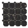 Плитка Piemme Valentino Marmi Reali Mat Ottagono Nero Reale Ret 30 * 30 (00415) Для кухні, Для громадських приміщень, Для житлових приміщень, Для ванної