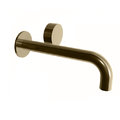 Змішувач для раковини настінний Fantini Aboutwater AF / 21, Matt British Gold PVD (27 P6 A713B + M011A) Для раковини Золото