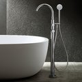 Напольный смеситель для ванны Fantini Icona Classic, хром (53 02 R080B+R080A) Для ванны Хром
