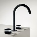 Смеситель для раковины на 3 отверстия Fantini Nice, черный (65 13 S104SW+65 F3 S148) Для раковины Черный матовый