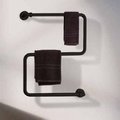  Водяной полотенцесушитель Margaroli Vento, черный матовый 660х527 мм (408NERO OPACO) MargaroliVento 