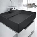 Керамическая раковина 46 см Laufen Kartell, графит матовый (H8153317581111) На столешницу, На тумбу Квадратные