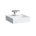 Керамическая раковина 46 см Laufen Kartell, белый матовый (H8183317571111) На столешницу, На тумбу Квадратные