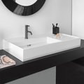Керамическая раковина 90 см со скрытым сливом и шлифованным низом Laufen Kartell, белый (H8183380001111) На столешницу, На тумбу, Подвесные Прямоугольные