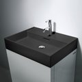 Керамическая раковина 60 см Laufen Kartell, графит матовый (H8103337581041) На столешницу, На тумбу, Подвесные Прямоугольные