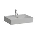 Керамічна раковина 60 см з шліфованим низом Laufen Kartell, сірий матовий (H8163337591041) На стільницю, На тумбу, Підвісні 