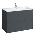 Мебельный комплект 100 см Laufen Kartell, темно-серый (H8603376421041) Laufen Мебельные комплекты