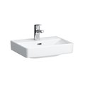 Керамическая мини-раковина 45 см с шлифованным низом Laufen Pro S, белый (H8169610001041) На столешницу, На тумбу, Подвесные Прямоугольные