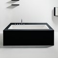 Ванна встраиваемая из искусственного камня с бортом для смесителя Laufen Kartell 170х86 см, white (H2243310006161) Laufen Прямоугольные