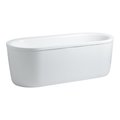 Ванна окремостояча акрилова Laufen Solutions 180х80 см, white (H2245120000001) Laufen Овальні