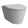 Подвесной безободковый унитаз Laufen Kartell, серый матовый (H8203377590001) Подвесные 