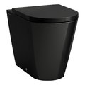 Напольный безободковый унитаз Laufen Kartell, черный глянцевый (H8233370200001) Напольные 