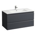Мебельный комплект 100*50 см с 2 шухлядами Laufen Pro S, графит (H8619654801041) Laufen Мебельные комплекты