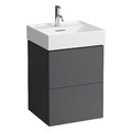 Тумба підвісна з 2 ящиками, 48 см Laufen Kartell, темно-сірий (H4075090336421) Laufen Тумби