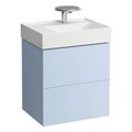 Тумба подвесная с 2 ящиками и органайзером, 58 см Laufen Kartell, серо-голубой (H4075680336451) Laufen Тумбы