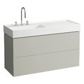 Тумба подвесная с 2 выдвижными ящиками, 120 см Laufen Kartell, мокрый асфальт (H4076480336411) Laufen Тумбы