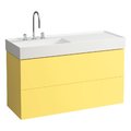 Тумба підвісна з 2 висувними ящиками, 120 см Laufen Kartell, жовтий (H4076480336441) Laufen Тумби