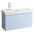 Тумба підвісна з 2 висувними ящиками, 120 см Laufen Kartell, Сіро-блакитний (H4076480336451) Laufen Тумби
