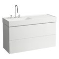 Тумба подвесная с 2 выдвижными ящиками, 120 см Laufen Kartell, белый матовый (H4076480336401) Laufen Тумбы
