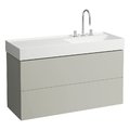 Тумба подвесная с 2 выдвижными ящиками, 118 см Laufen Kartell, мокрый асфальт (H4076490336411) Laufen Тумбы