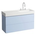 Тумба подвесная с 2 выдвижными ящиками, 118 см Laufen Kartell, серо-голубой (H4076490336451) Laufen Тумбы