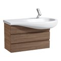 Тумба подвесная с 2 ящиками с механизмом мягкого закрывания,, 73 см Laufen IL Bagno Alessi One, грецкий орех (H4244500976301) Laufen Тумбы