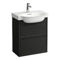 Тумба подвесная с 2 выдвижными ящиками, 57 см Laufen The New Classic, темный дуб (H4060320856281) Laufen Тумбы