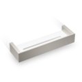 Душевая полка Decor Walther Brick BK DA30, никель сатинированный/акриловое белое стекло (0593734) Полочки Decor Walther