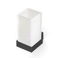 Настенный стакан для зубных щеток Decor Walther Corner CO WMG, черный матовый (0561760) Стаканы для зубных щеток Decor Walther