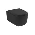 Подвесной безободковый унитаз NIC Design Ovvio, черный глянцевый (003 479.008) Подвесные 