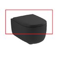 Крышка для унитаза soft-closing NIC Design Ovvio, черный глянцевый (005 437.008) 