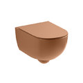 Подвесной безободковый унитаз NIC Design Pin, вишневый глянцевый (003 709.075) Подвесные 