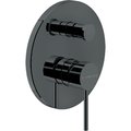 Змішувач для душу на 2 виходи Nobili Velis, diamond smoke pvd (VE125100 / EFLP) Для душа Чорний