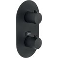 Термостатический смеситель для душа на 2 выхода Nobili Velis, velvet black (WE00102/TBM) Для душа Черный матовый